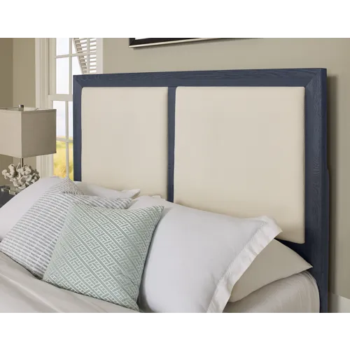 Custom Express-Indigo Linen Fabric Panels 5/0