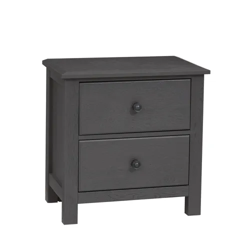 Custom Express-Graphite Night Stand 2 Drawer