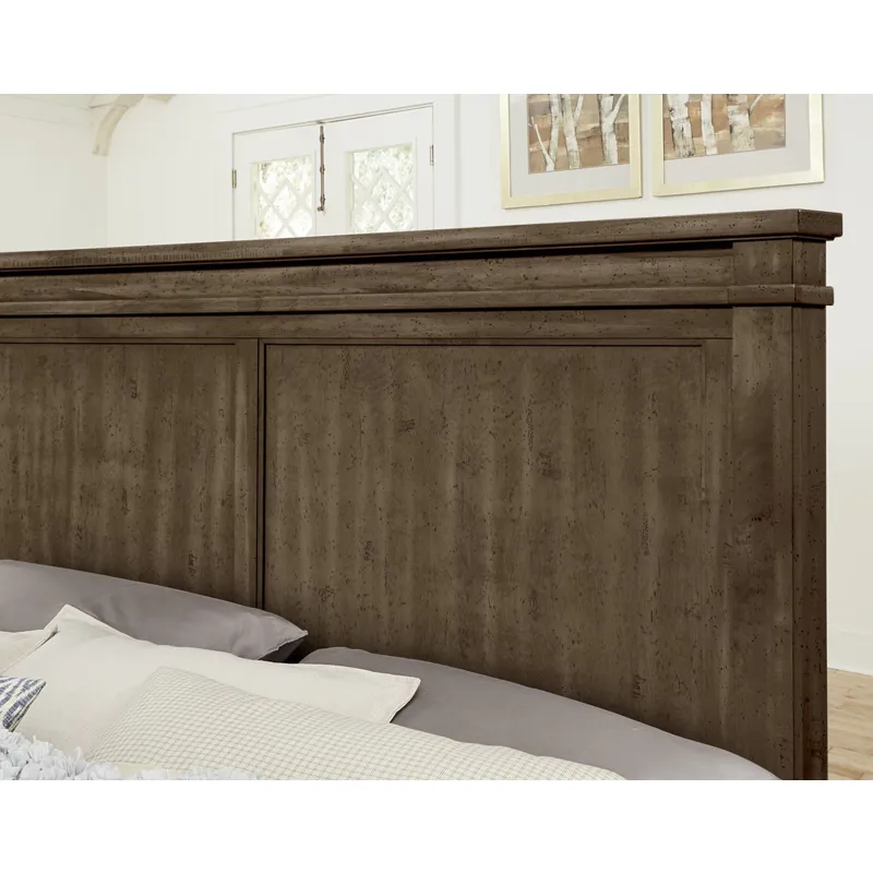 Cool Rustic King Mansion Bed with Footboard Storage
