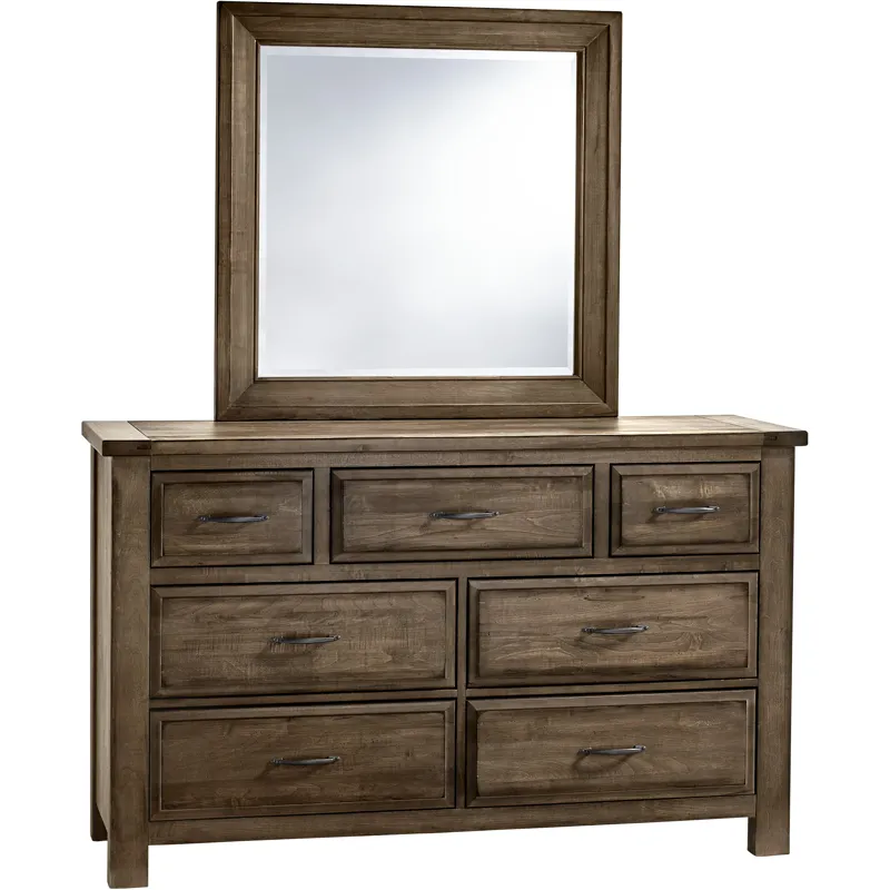 Maple Road-Maple Syrup Triple Dresser - 7 Drawer