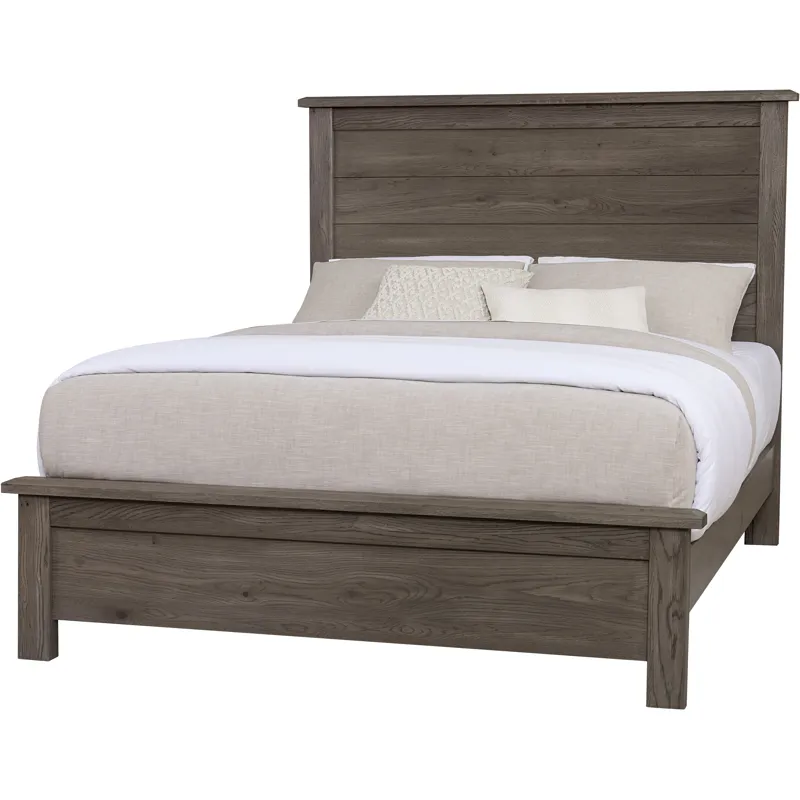 Custom Express-Driftwood Grey Farmhouse Bed - Queen
