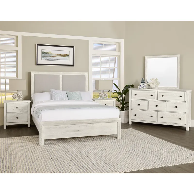 Custom Express-Weathered White Dresser 7 Drawer