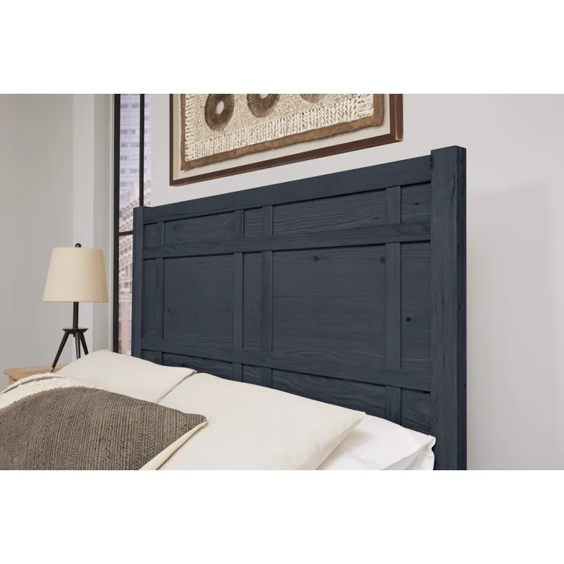 Custom Express-Indigo Architectural Headboard - King