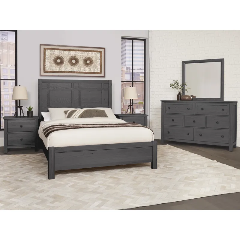 Custom Express-Graphite Architectural Bed - California King