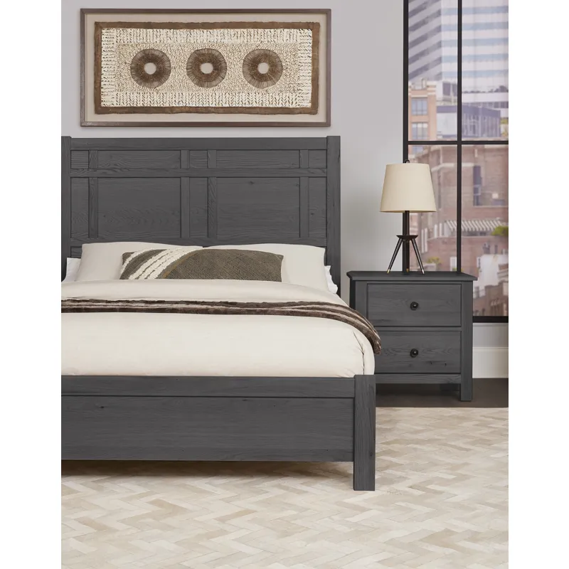 Custom Express-Graphite Architectural Bed - California King
