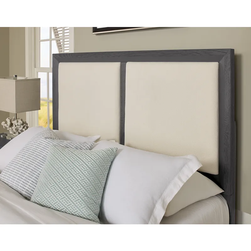 Custom Express-Graphite Upholstered Headboard - King