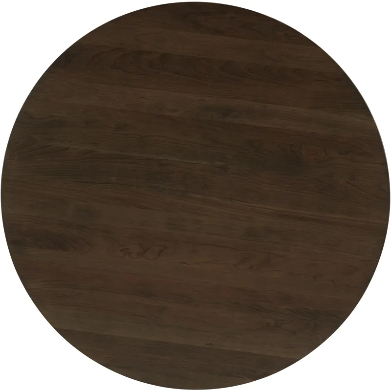Crafted Cherry Dining-Dark 48 Inch Round Table W Metal Base