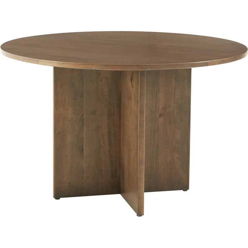 Crafted Cherry Dining-Medium 48 Inch Round Table W Wood Base