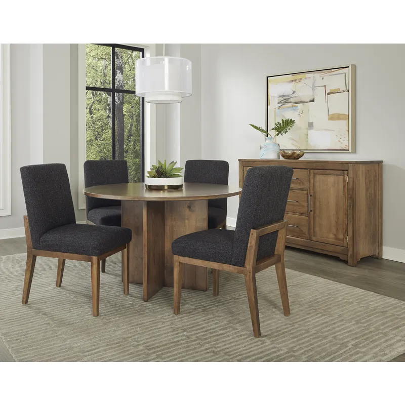 Crafted Cherry Dining-Medium 48 Inch Round Table W Wood Base