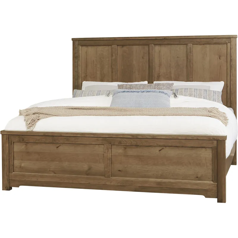 Crafted Cherry-Medium Ben's Six Panel Headboard - Queen