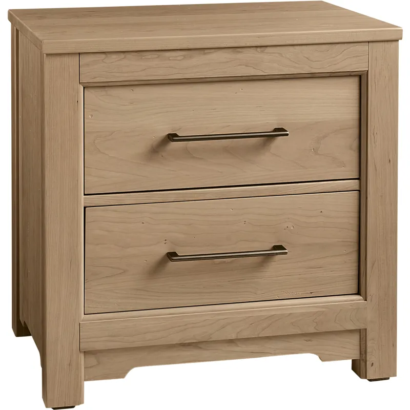 Crafted Cherry-Bleached Night Stand 2 Drawer