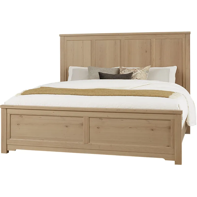 Crafted Cherry-Bleached Ben's Six Panel Headboard - Queen