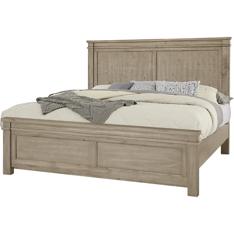 Cool Rustic-Clear Maple Mansion Headboard - King