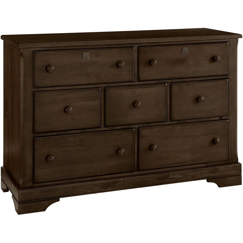 7 Drawer Dresser, Maple Syrup