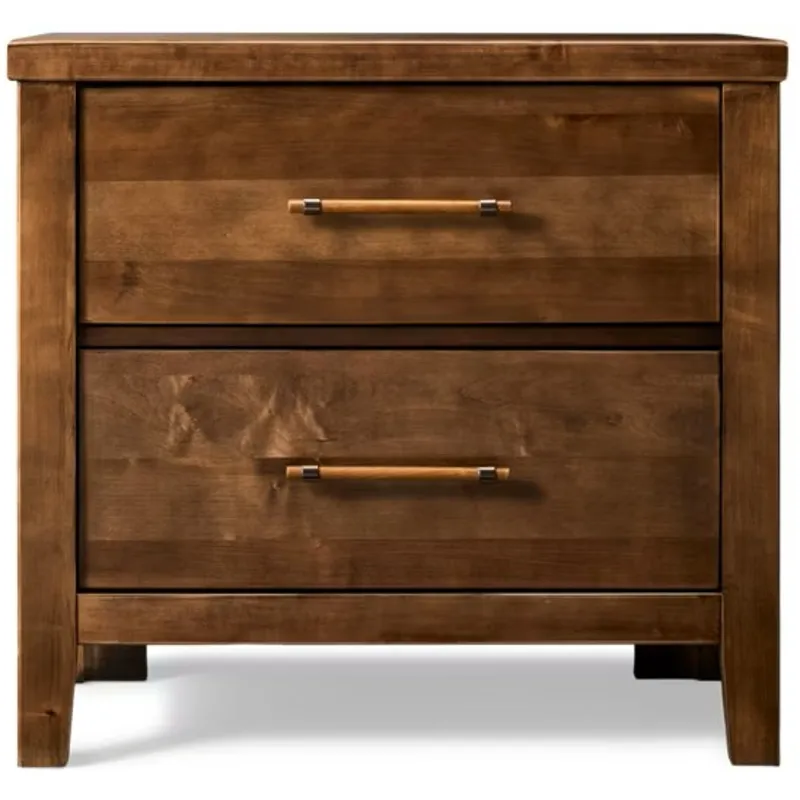 Pure Maple-Maple Syrup Night Stand 2 Drawer
