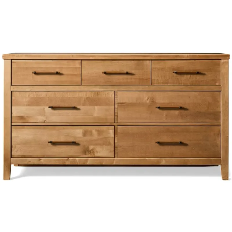 Pure Maple-Natural Maple Dresser 7 Drawer