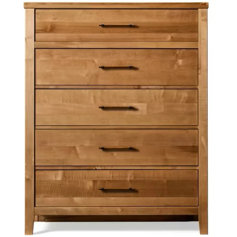 Pure Maple-Natural Maple Chest 5 Drawer