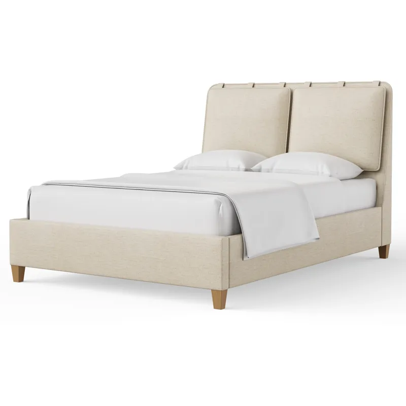 Pure Maple-Natural Maple Sandstone Upholstered Headboard - King