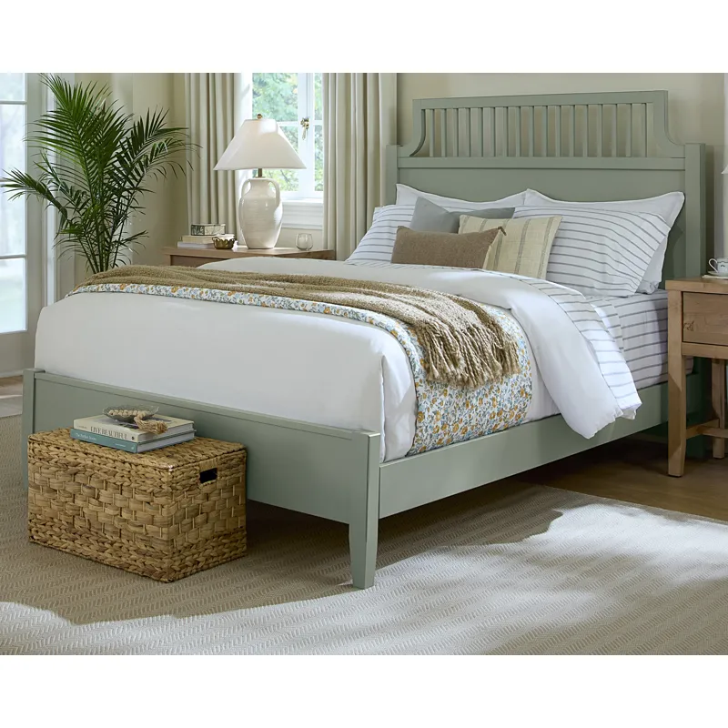 Pure Maple-Sage Garden Headboard - King
