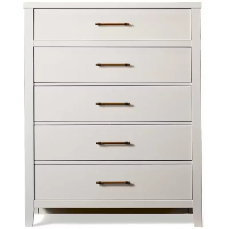 Pure Maple-Cottage White Chest 5 Drawer