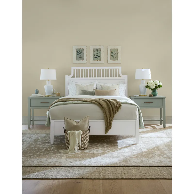 Pure Maple-Cottage White Garden Bed - California King
