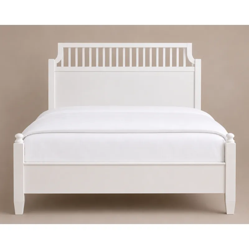 Pure Maple-Cottage White Garden Bed - King