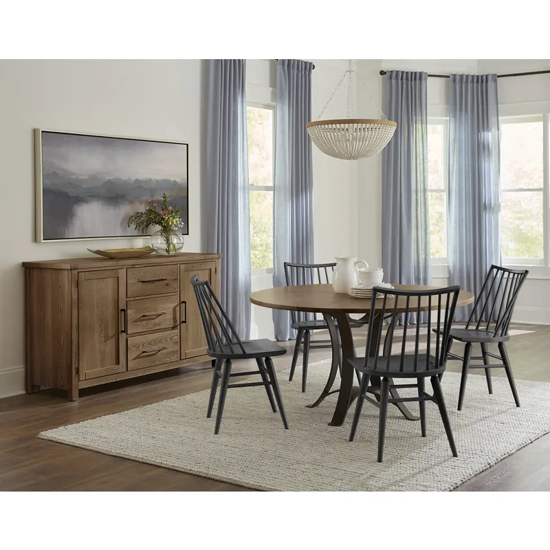 Dovetail Dining-Natural 48" Round Table And Base