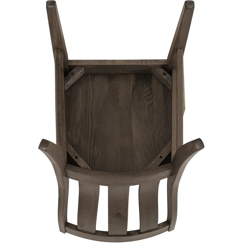 Dovetail Dining-Aged Grey Vertical Slat Chair