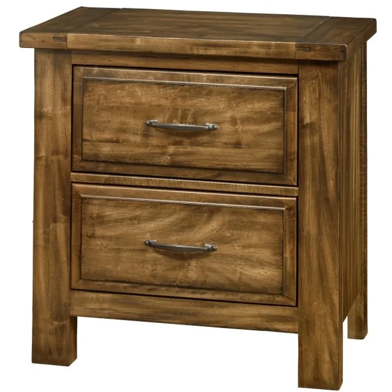 Maple Road-Antique Amish Night Stand - 2 Drawer