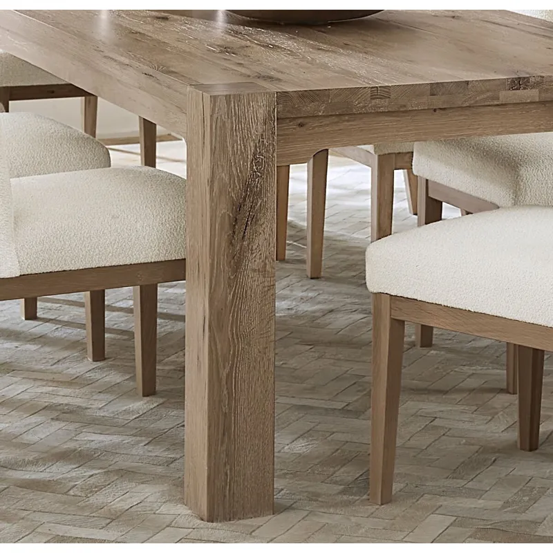 Dovetail Dining-Bleached White Gathering 76" Dining Table