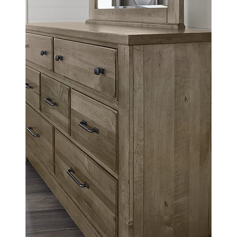 7-Drawer Dresser, Stone Grey