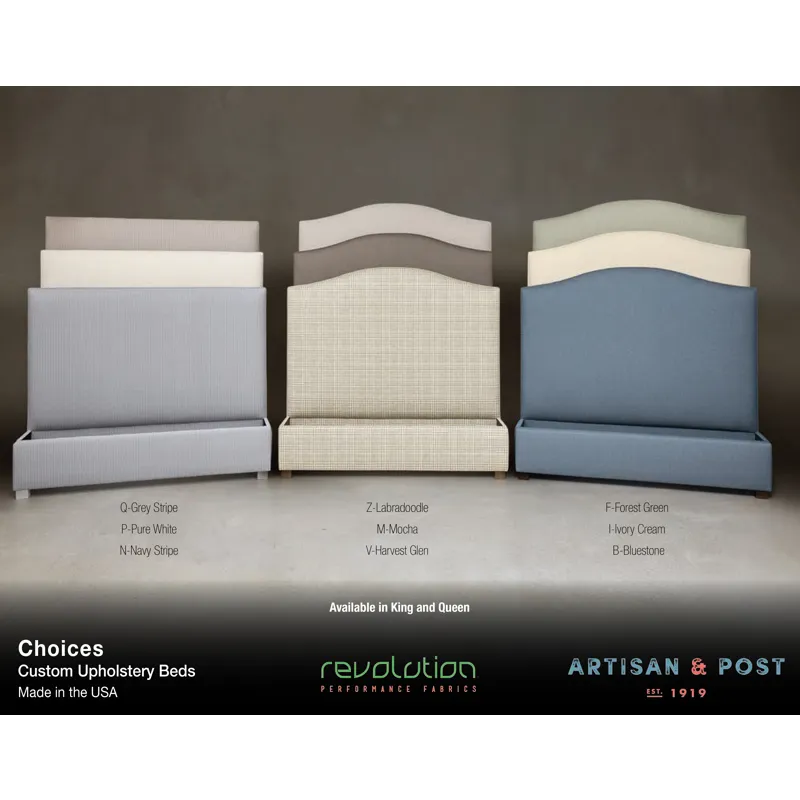 Choices Bluestone Amelia Upholstered Headboard - King