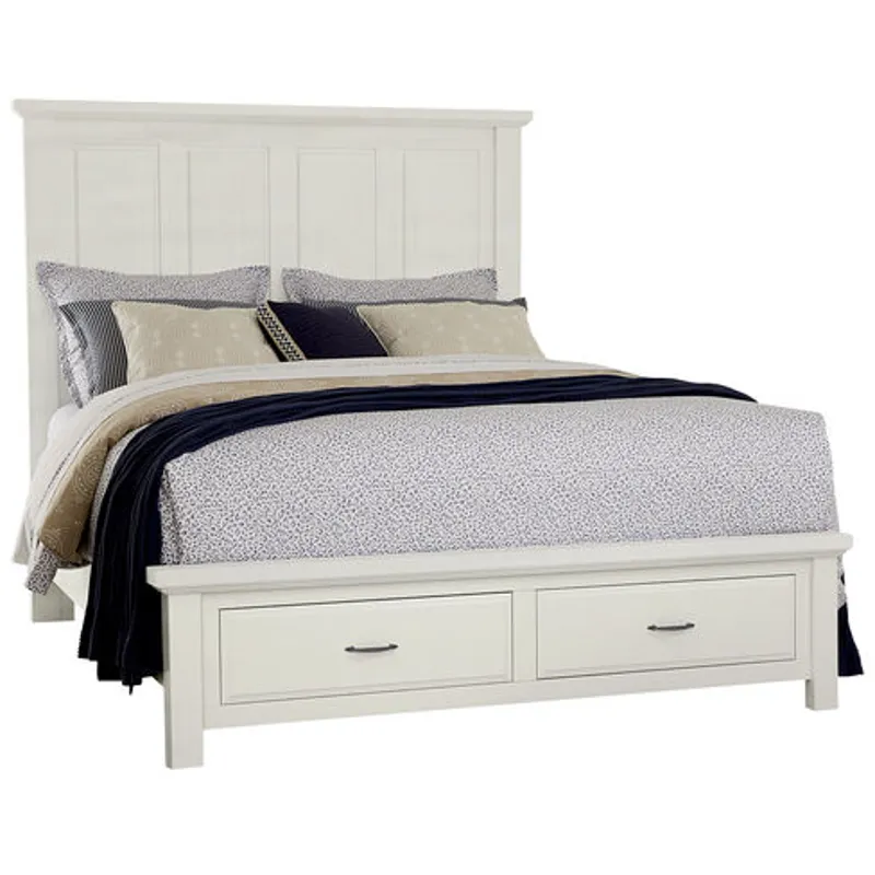Maple Road-Two Tone Storage Footboard King  - 2 Drawer