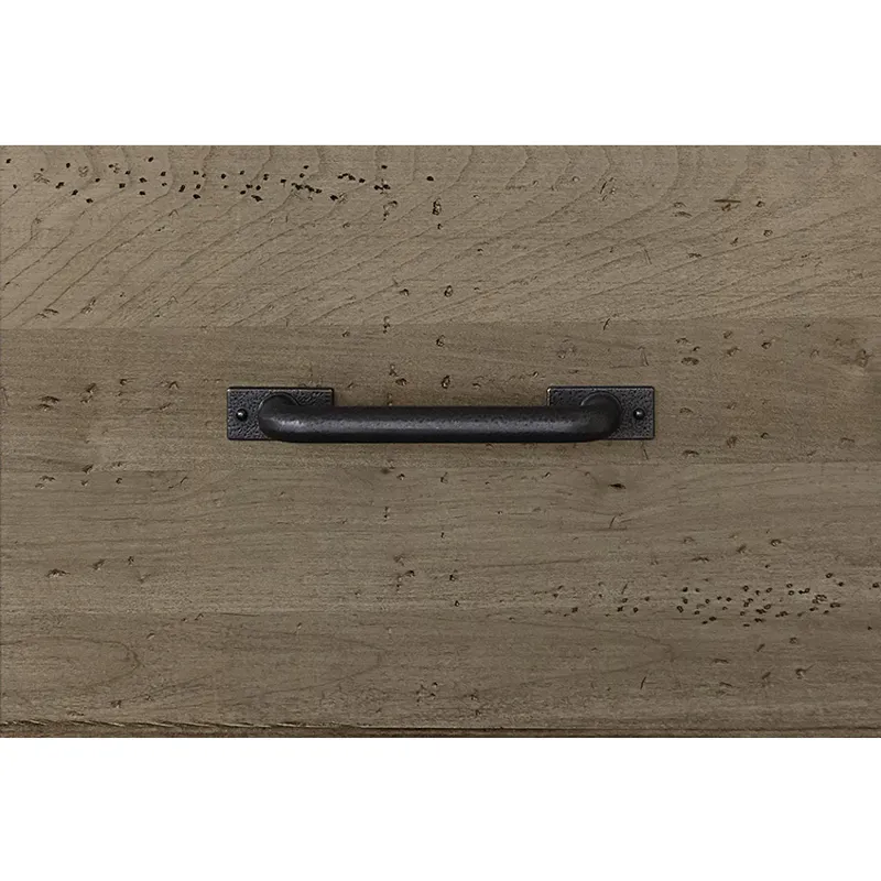 Cool Rustic Nightstand - Stone Grey