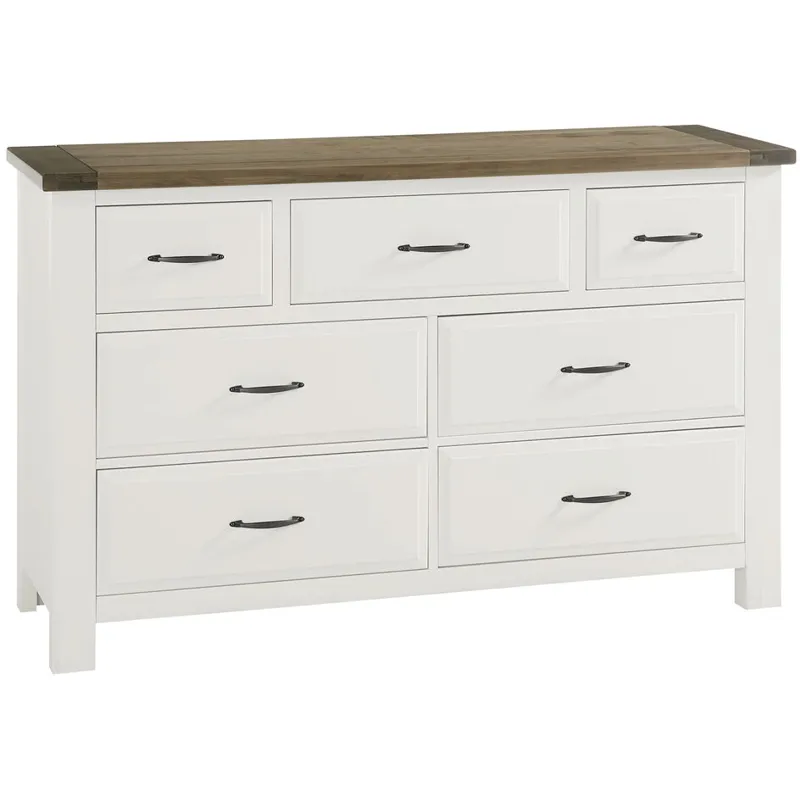 Maple Road-Two Tone Triple Dresser - 7 Drawer