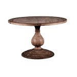 Lido Round Travertine Dining Table