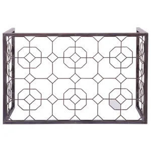 Metal Designs Honeycomb Rectangular Cocktail Table