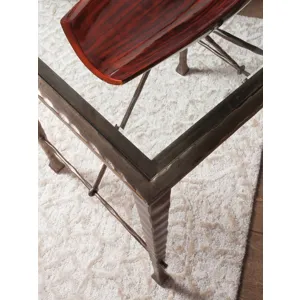 Signature Designs Cortona Console With Glass Top