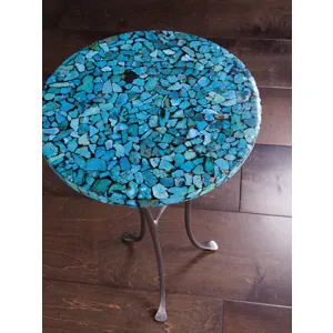 Signature Designs Isidora Turquoise Spot Table