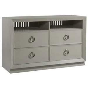 Signature Designs Zeitgeist White Media Console