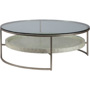 Signature Designs Cumulus Capiz Large Round Cocktail Table