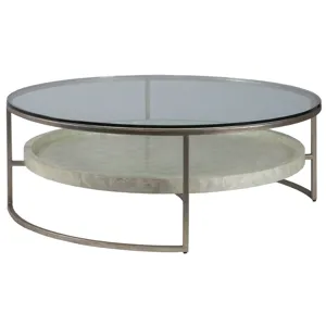 Signature Designs Cumulus Capiz Large Round Cocktail Table