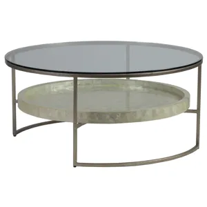 Signature Designs Cumulus Capiz Round Cocktail Table