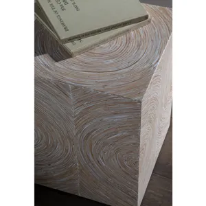 Signature Designs Bora White Spot Bunching Table