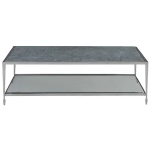Signature Designs Sashay Silver Rectangular Cocktail Table