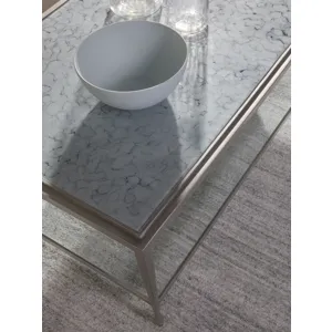 Signature Designs Sashay Silver Rectangular Cocktail Table
