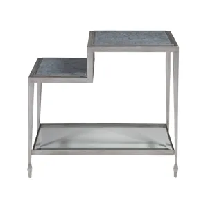 Signature Designs Sashay Silver Rectangular End Table