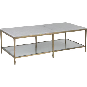 Signature Designs Sashay Gold Rectangular Cocktail Table