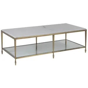 Signature Designs Sashay Gold Rectangular Cocktail Table