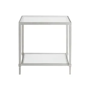Metal Designs Claret Rectangular End Table